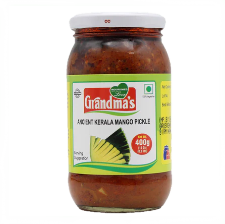 Ancient Kerala Mango Pickle, 400g - Grandmas