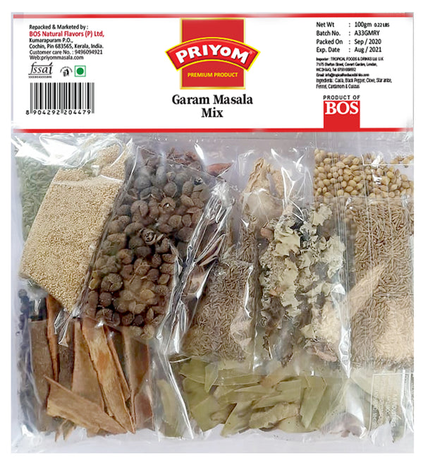 Garam Masala Whole or Whole Spices, 200g- Priyom