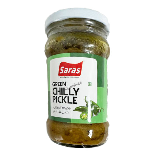 Buy 1 Get 1 Free Green Chilli Pickle, 300g - Saras