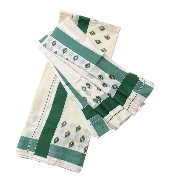 Set Mundu Green Small Feather