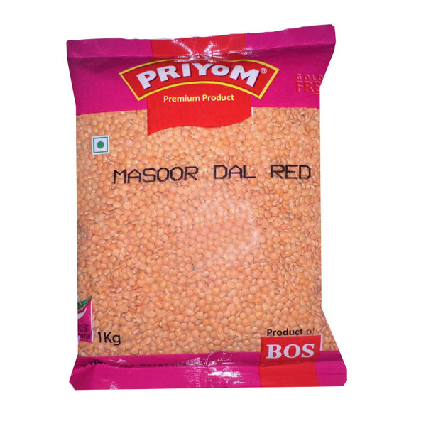 Masoor Daal, Red / Yellow, 1kg - Priyom