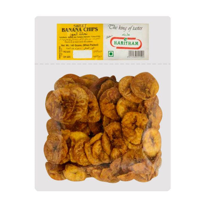 Ripe Banana Chips, 140g-Haritham