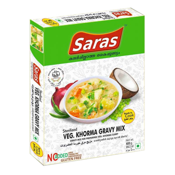 Buy 1 Get 1 Free Vegetable Khorma Gravy Mix, 400g- Saras