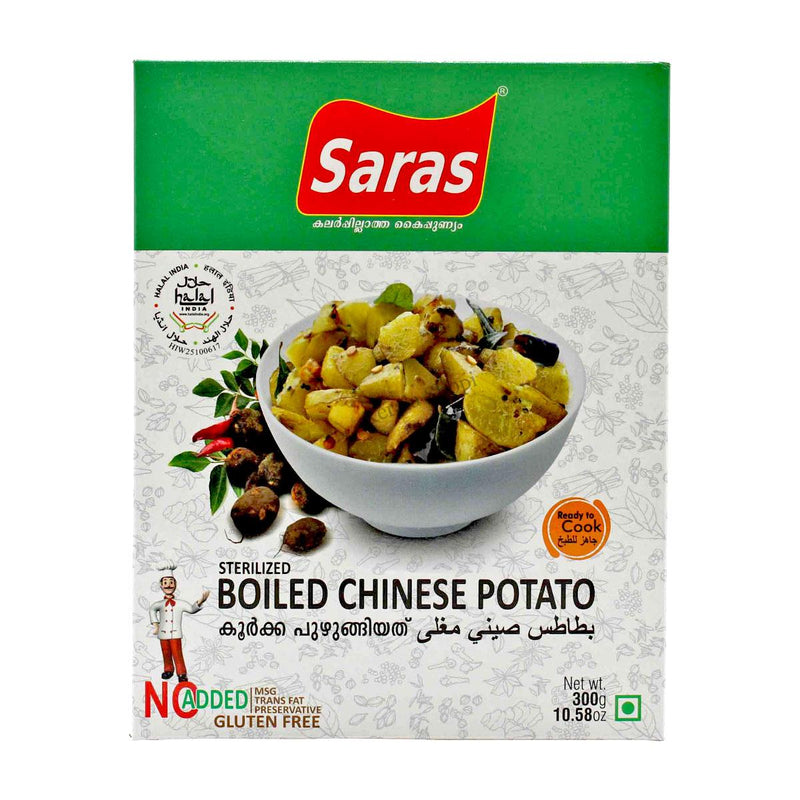 Buy 2 for £4.98, Boiled Chinese Potato / Koorka Puzhungiyathu, 300g - Saras