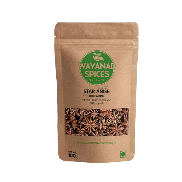 Star Anise / Thakkolam, 50g - Wayanad Spices