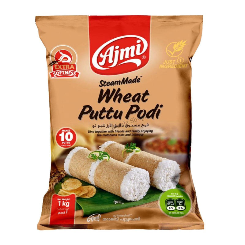 Steam Made Wheat Puttu Podi, 1kg - Ajmi